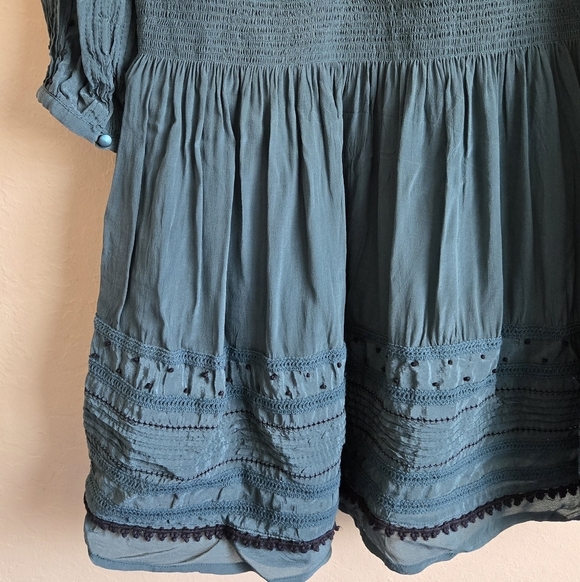 Sea NY the Azzedine long sleeve tunic dress green size 8 - Picture 7 of 16